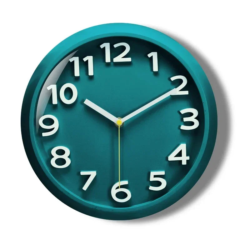 Horloge Moderne  Métal Quartz Silencieuse Abstraite Grise
