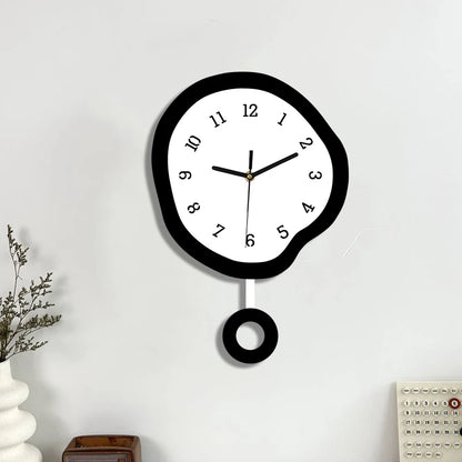 Horloge pendule design creatif abstrait - ambiance decoration creative