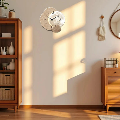 Horloge Murale Chambre  Design Lune Moderne
