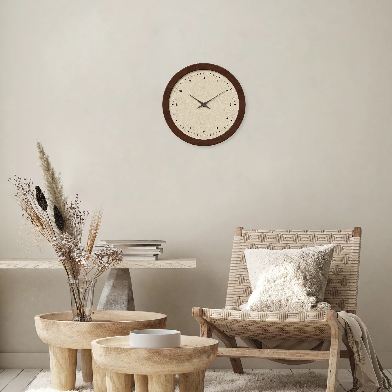 Horloge Murale Vintage  Style Français Ancien Porcelaine