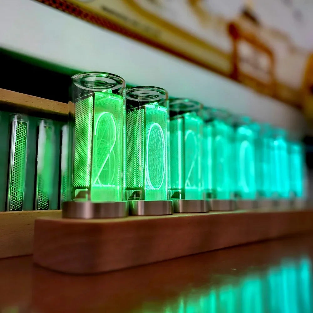 Horloge Nixie  Tubes Bluetooth Lumière Intégrée Électronique