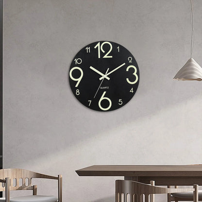 Horloge Murale Originale Ronde  Chiffres Lumineux