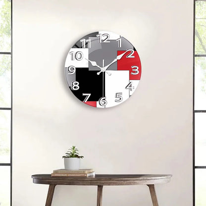 Horloge Murale SilencieuseDesign Bois Style Art Créatif