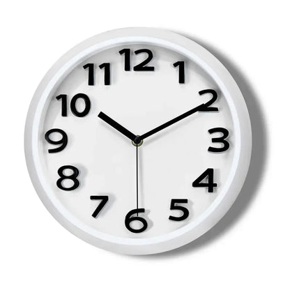 Horloge Moderne  Métal Quartz Silencieuse Abstraite Grise
