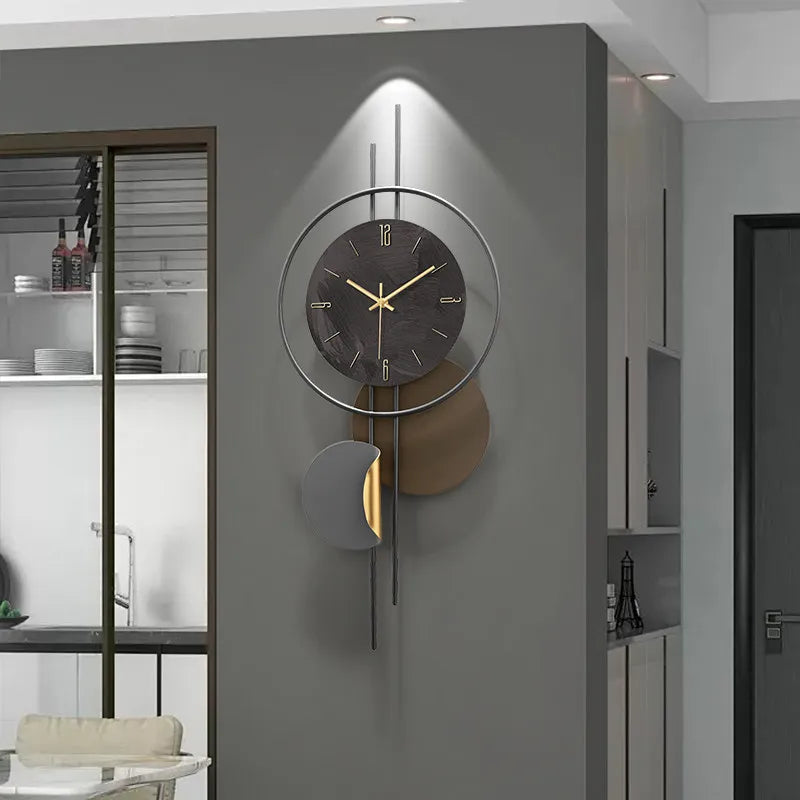 Grande Horloge Murale  Luxe Minimaliste