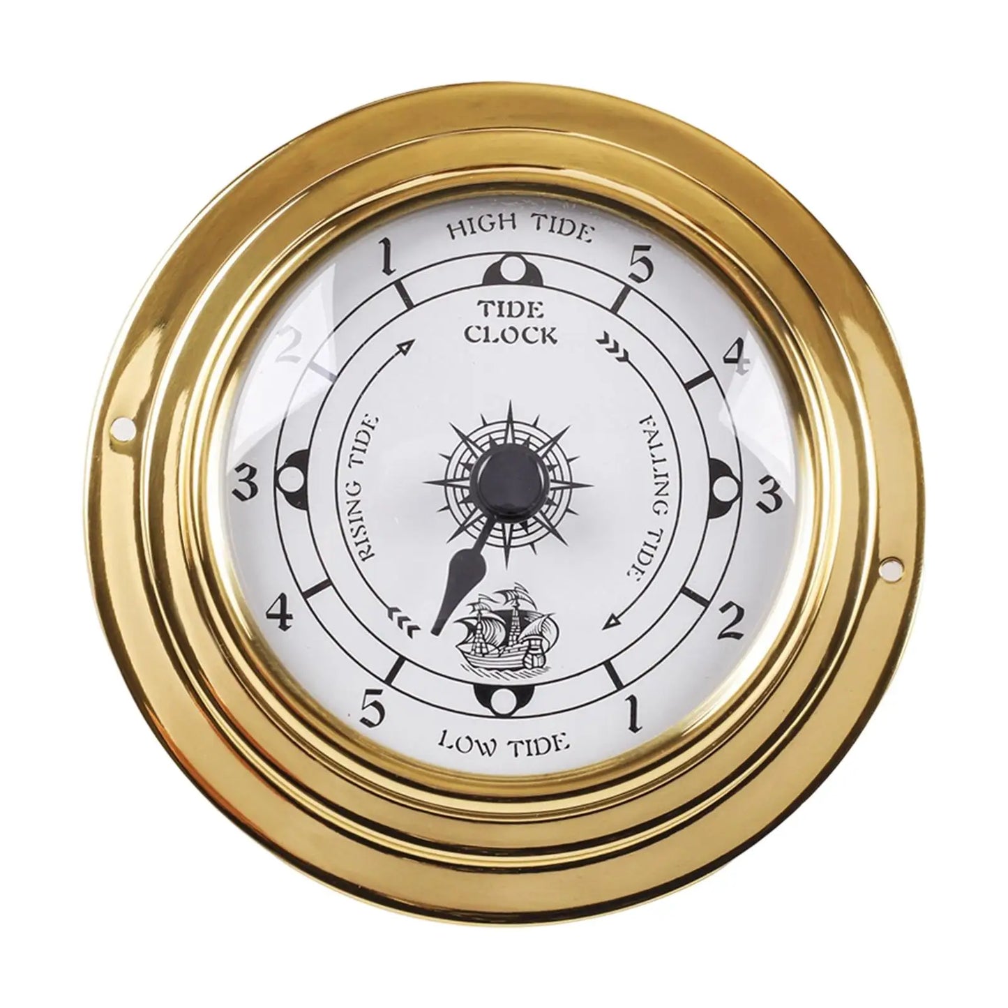 Horloge Murale Nautique  Laiton Précise 98mm Style Maritime