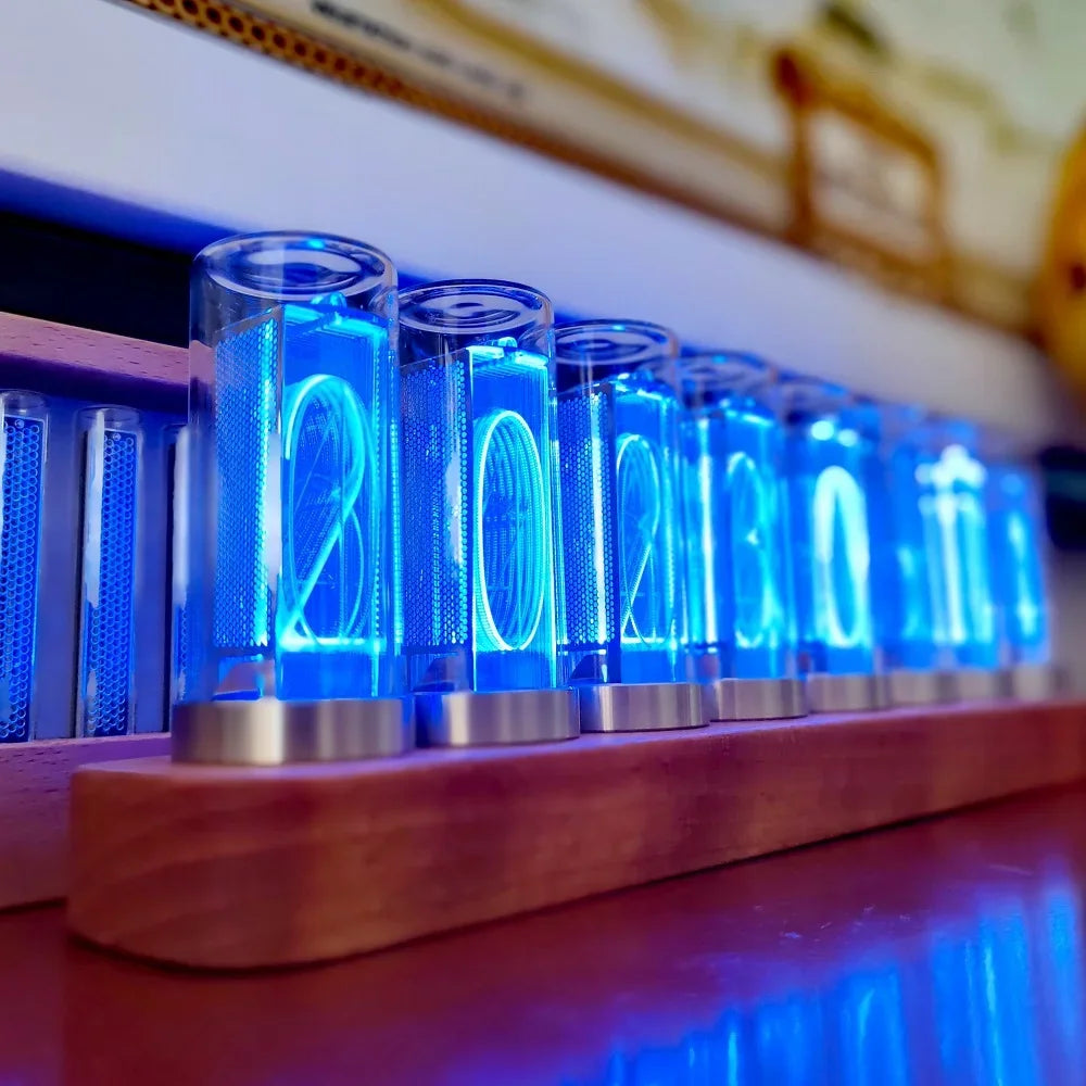 Horloge Nixie  Tubes Bluetooth Lumière Intégrée Électronique