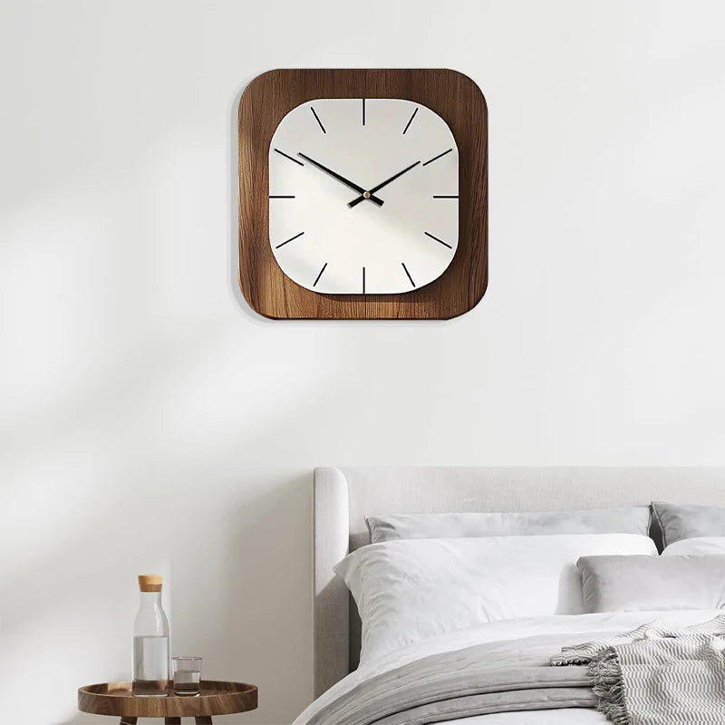 Horloge Murale Silencieuse  Acrylique Carrée Moderne