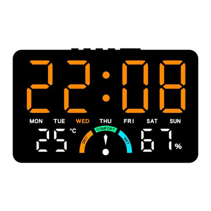 Horloge Murale Digitale  LED Multifonction Date et Température