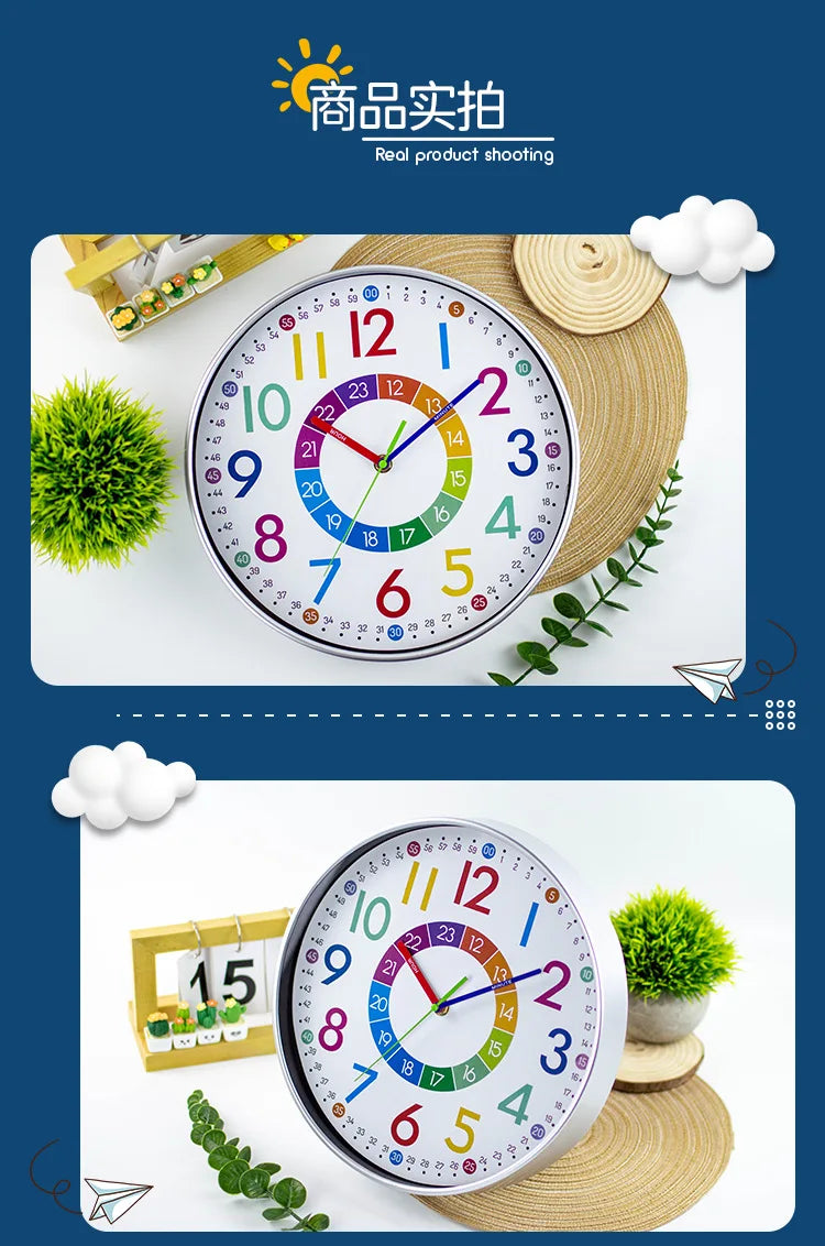 Horloge Colorée pour Enfants