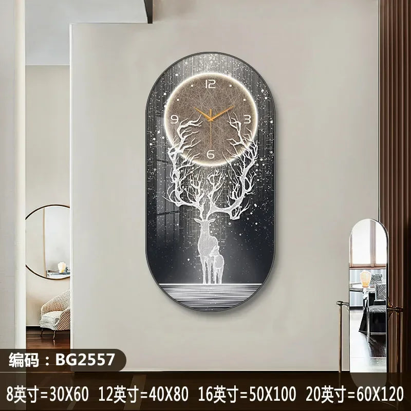 Horloge Murale Silencieuse Style Nordique en Bois Élégant 