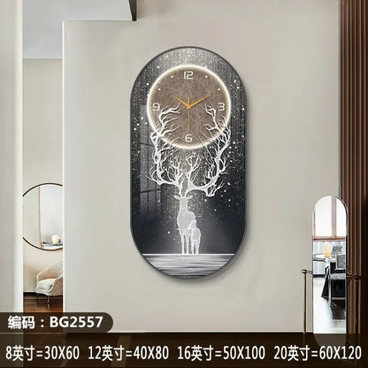 Horloge Murale Silencieuse Style Nordique en Bois Élégant 