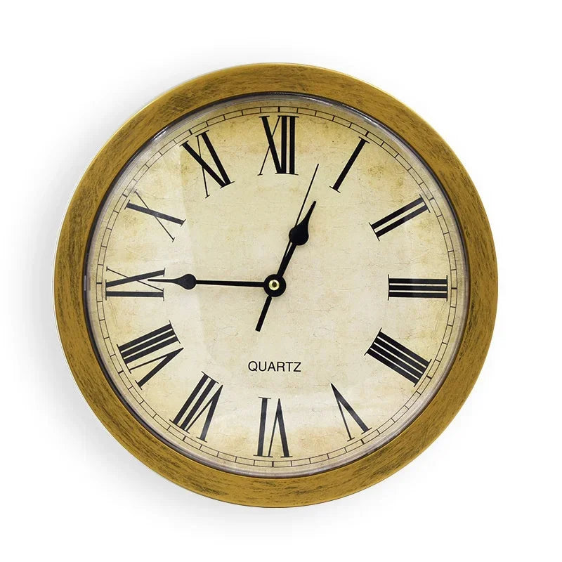 Horloge Murale Vintage  Coffre-Fort Secret Intégré En Métal