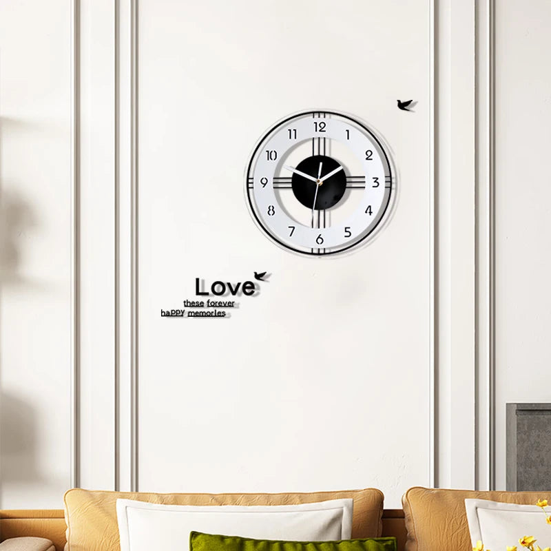 Horloge Murale Moderne Sans Cadre en Acrylique