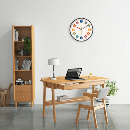 Horloge Enfant  Cadran et Aiguilles Colorés Moderne