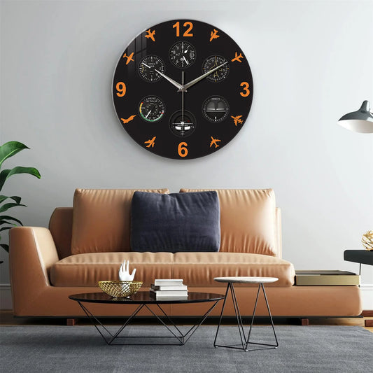 Horloge Murale Originale  Tableau de Bord Avion