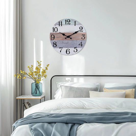 Horloge Murale Bois  Style Marinier