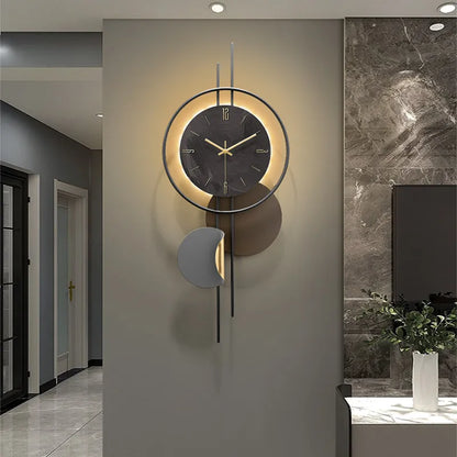 Grande Horloge Murale  Luxe Minimaliste