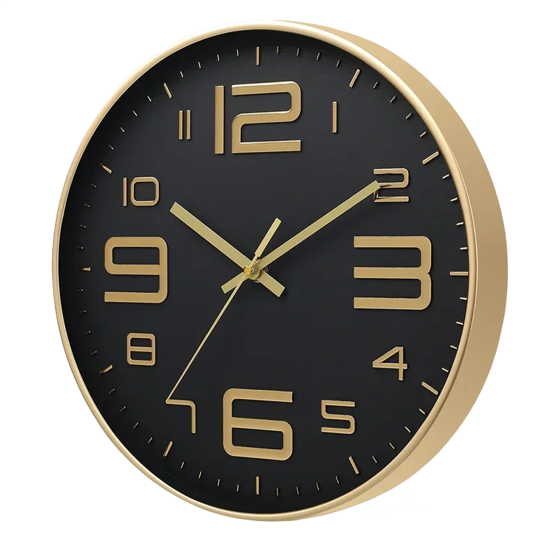 Horloge Moderne  Éclairage Artistique de Luxe Quartz