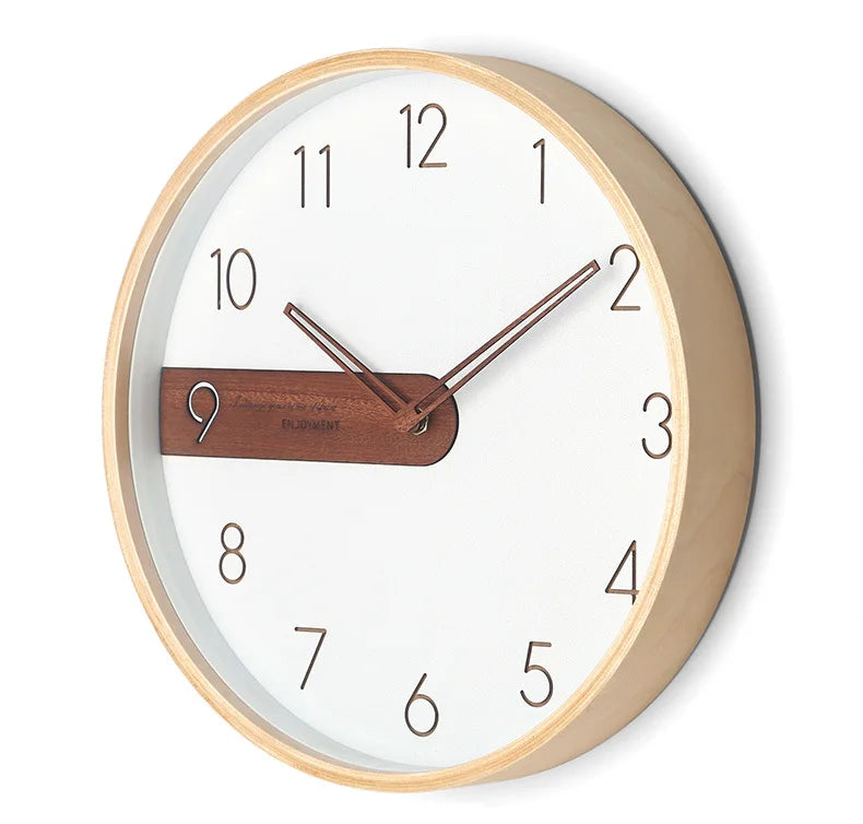 Horloge Murale Moderne  Bois Ins Créative Simple