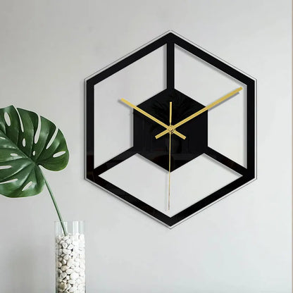 Horloge Murale Silencieuse  Style Moderne et Transparent