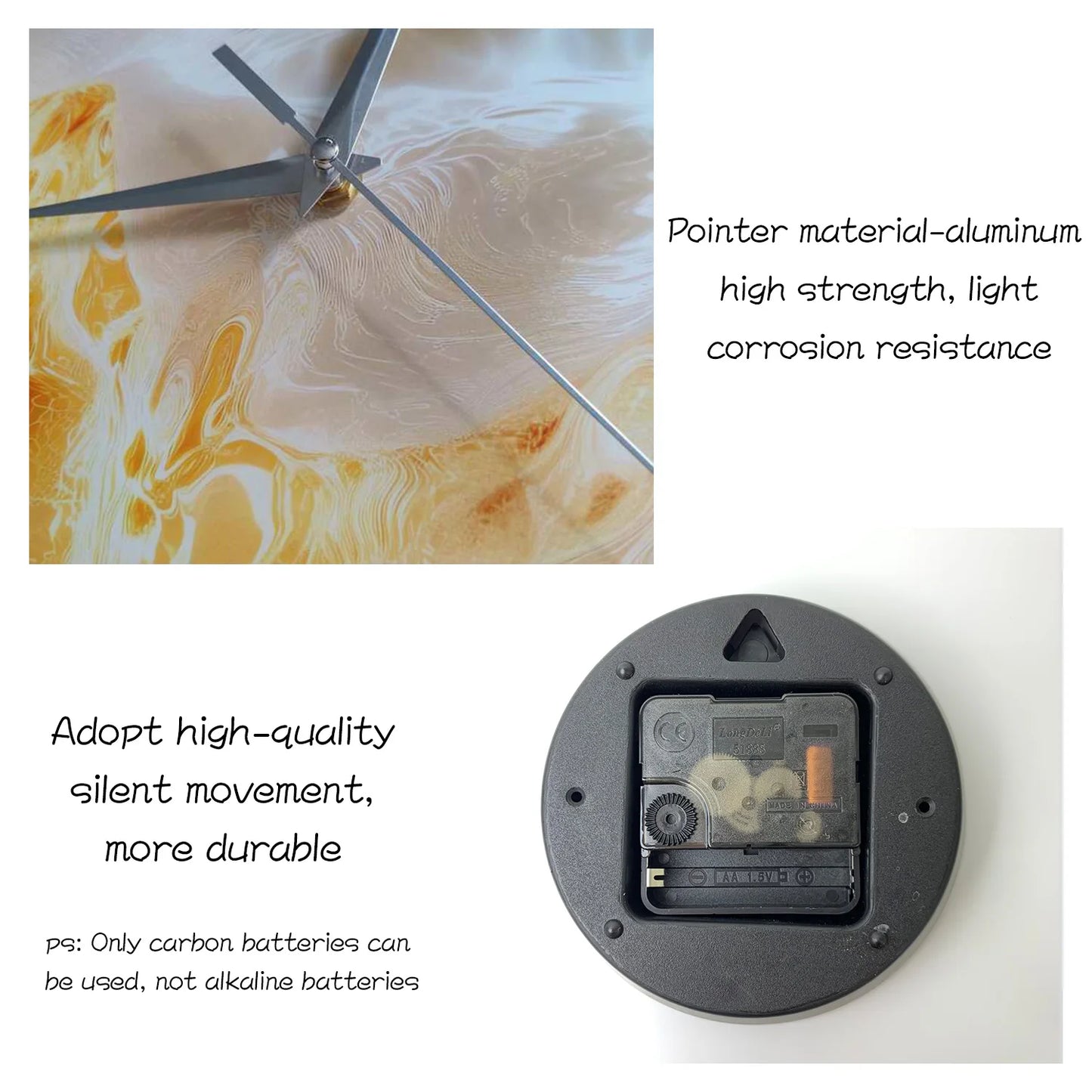 Horloge Murale Design  Art Abstrait Verre Trempé