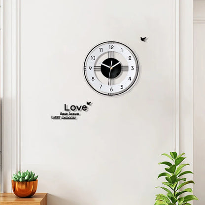 Horloge Murale Moderne Sans Cadre en Acrylique