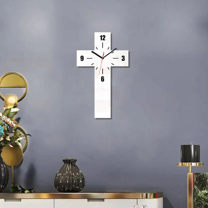 Horloge Murale SilencieusePendule Croisée Originale Halloween