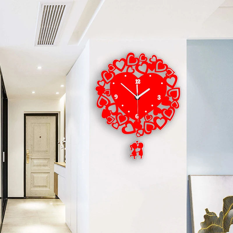 Horloge Murale DesignAcrylique Creuse Motif Regard Chic