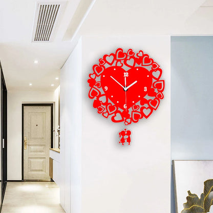 Horloge Murale DesignAcrylique Creuse Motif Regard Chic