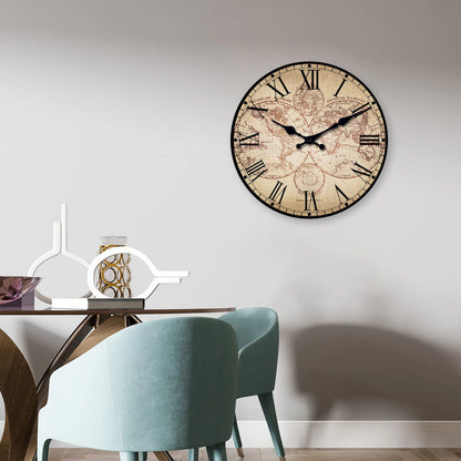 Horloge Murale Vintage  Boussole Navire Côte Nautique