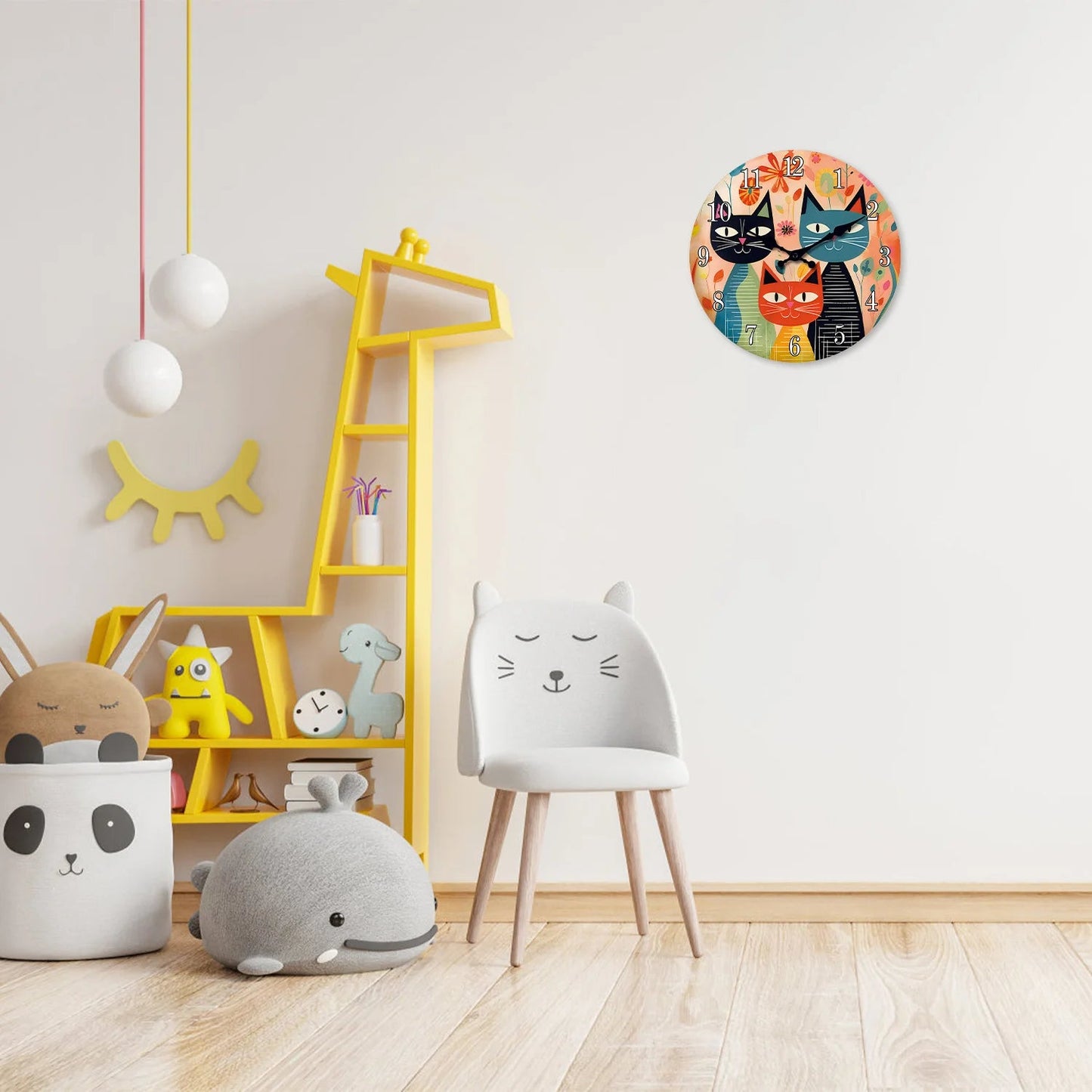 Horloge chat Couleur d'Automne — vue 4