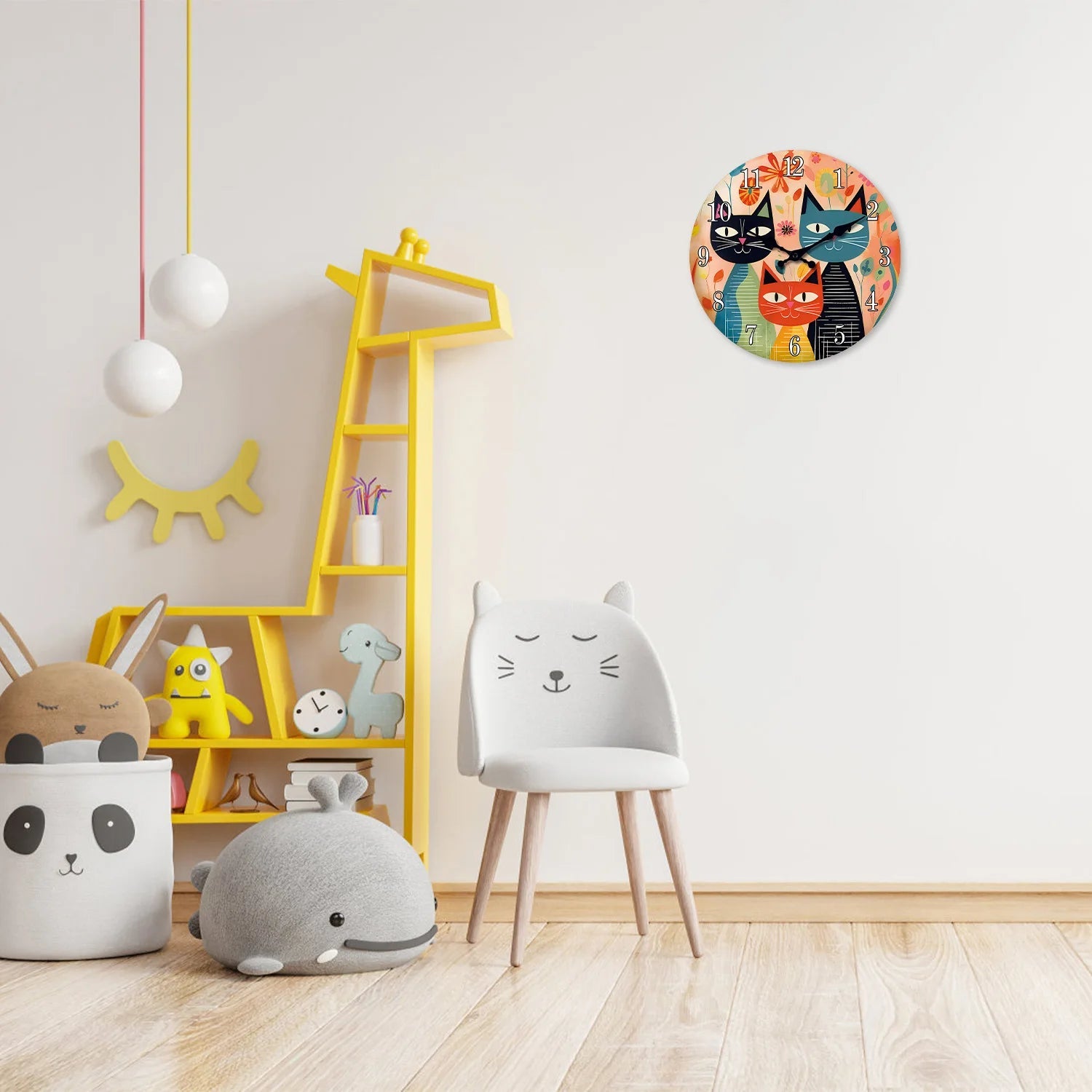 Horloge chat Couleur d'Automne — vue 4