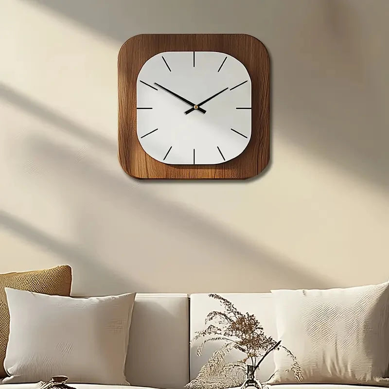 Horloge Murale Silencieuse  Acrylique Carrée Moderne
