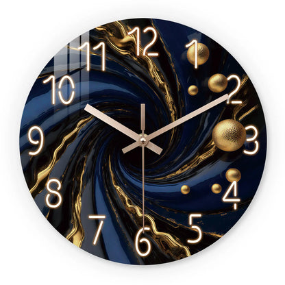 Grande Horloge Murale  Art Abstrait