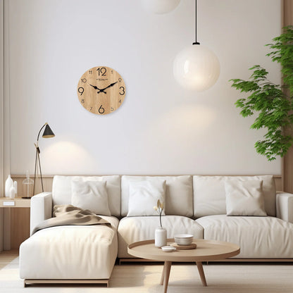 Horloge Murale Bois Grain de Bois Moderne