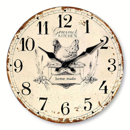 Horloge Murale Vintage  Poule Campagnarde