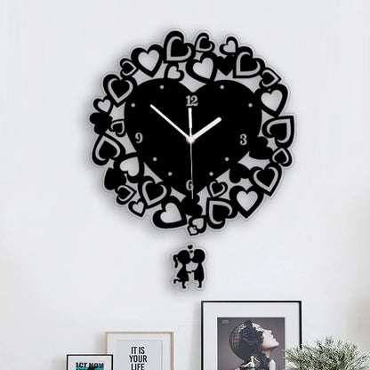 Horloge Murale DesignAcrylique Creuse Motif Regard Chic