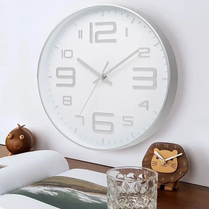 Horloge Moderne  Éclairage Artistique de Luxe Quartz
