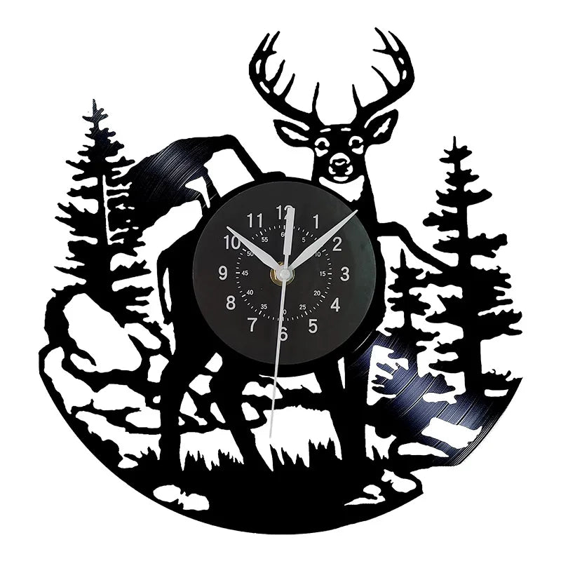 Horloge Murale Vintage  Vinyle Style Rétro