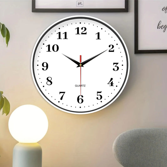 Horloge Murale Décorative Salon – Design Blanc Épuré