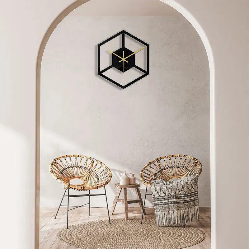 Horloge Murale Silencieuse  Style Moderne et Transparent