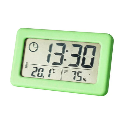 Horloge Murale DigitaleDesign Compact avec Thermomètre & Hygromètre