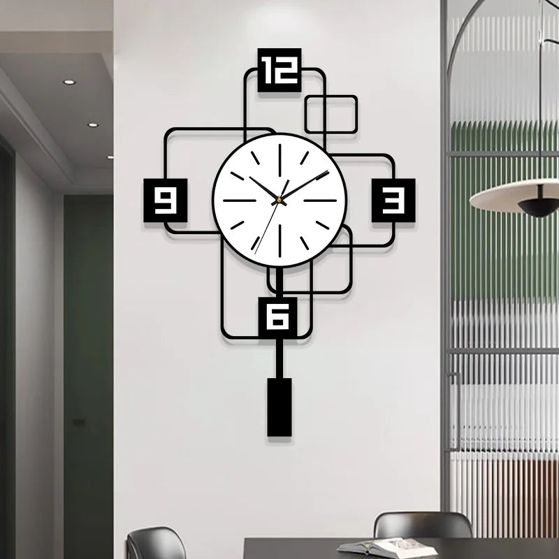 Grande Horloge Murale  Minimaliste Silencieuse Sans Tictac