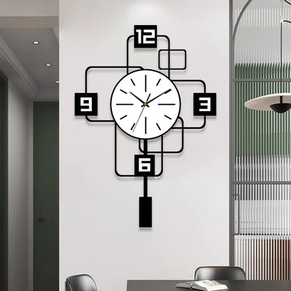 Grande Horloge Murale  Minimaliste Silencieuse Sans Tictac