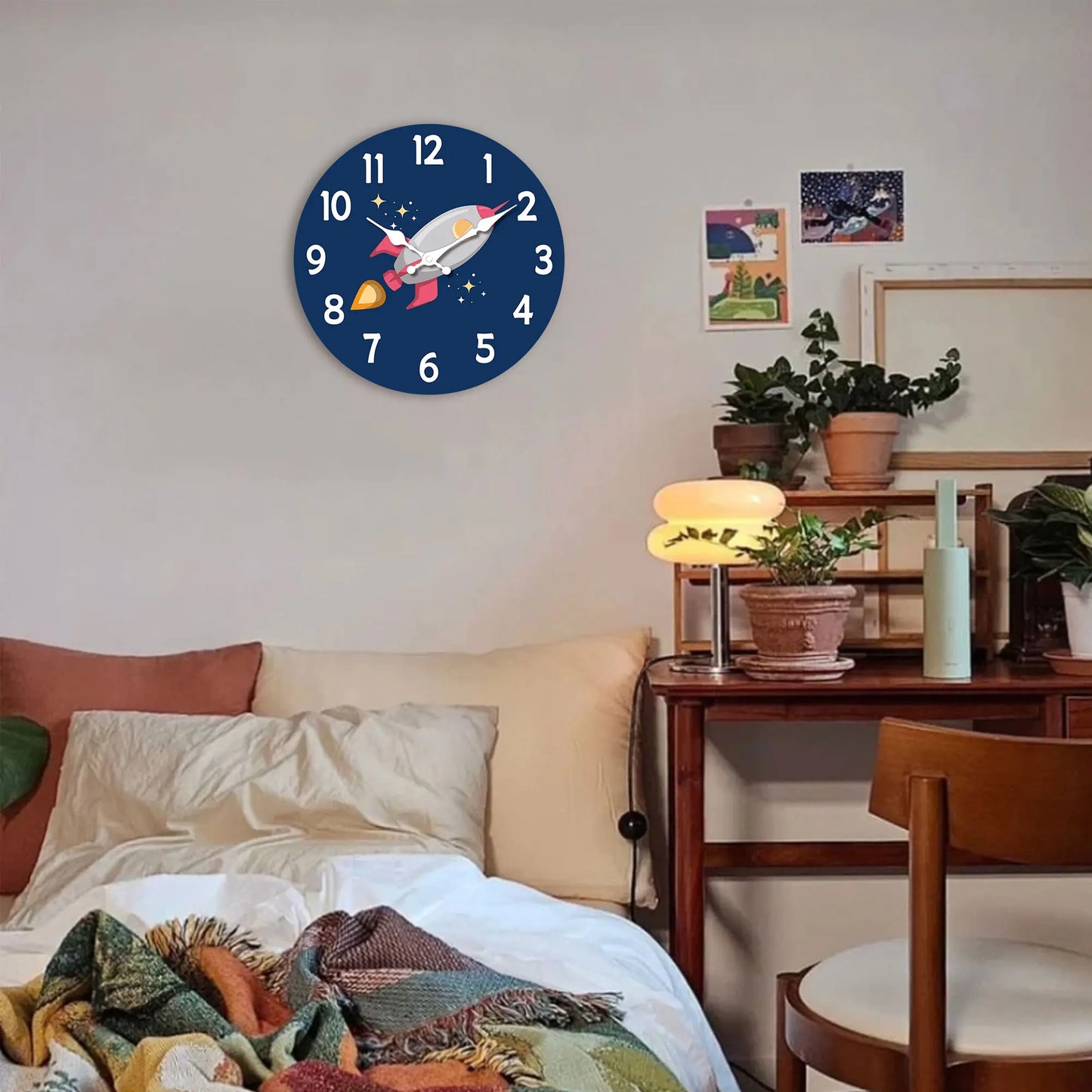 Horloge Enfant  Fusée Spatiale