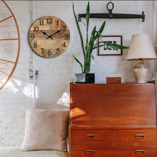 Horloge Murale Bois  Style Moderne