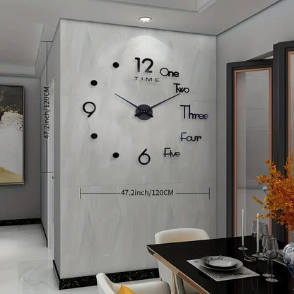 Horloge ModerneDesign Sans Cadre en Acrylique
