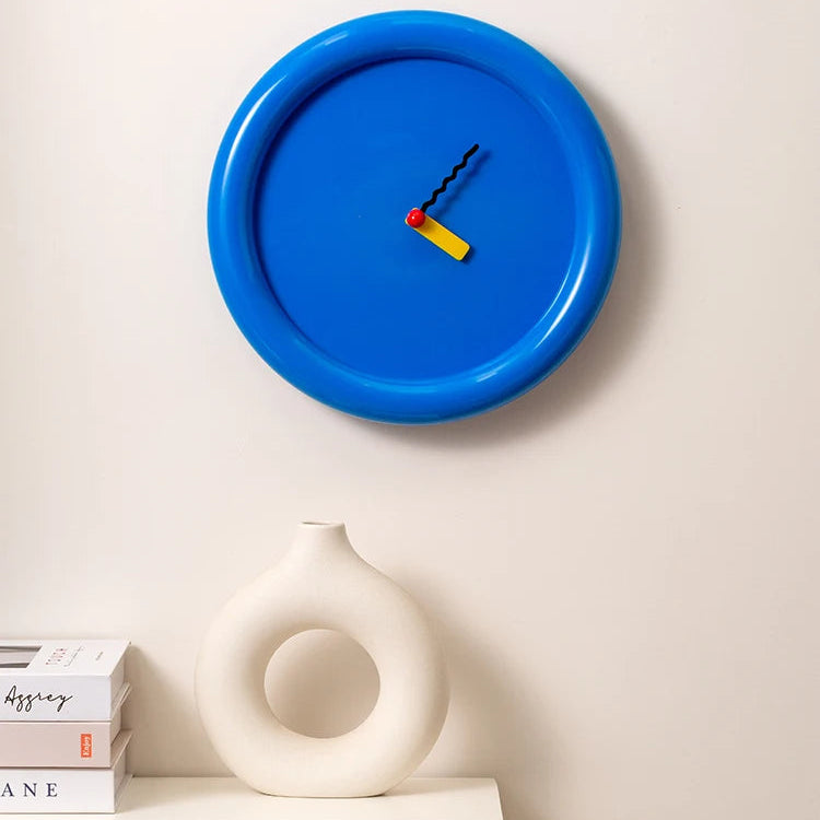 Horloge Murale DesignStyle Memphis Moderne Coloré