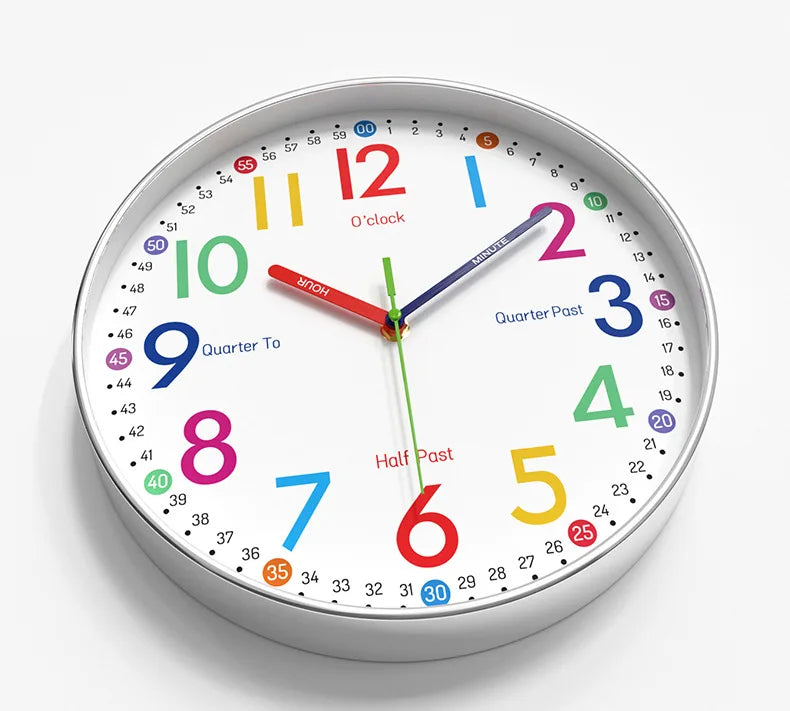Horloge Murale SilencieuseDesign Enfant Quartz 30cm